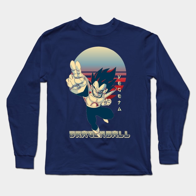 Prince Vegeta Long Sleeve T-Shirt by Retrostyle